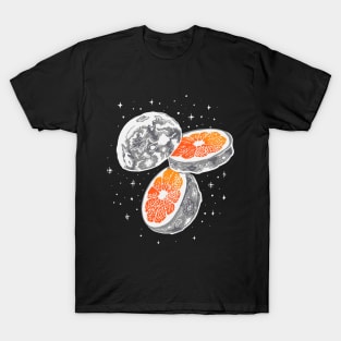 Moon Orange Design T-Shirt